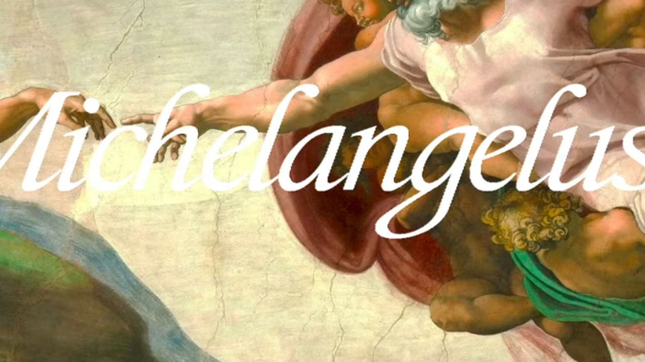 Vatican Microsoft Michelangelo font