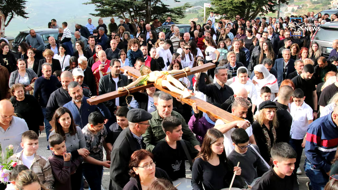 Lebanon Calvary path prayer Holy Week crisis