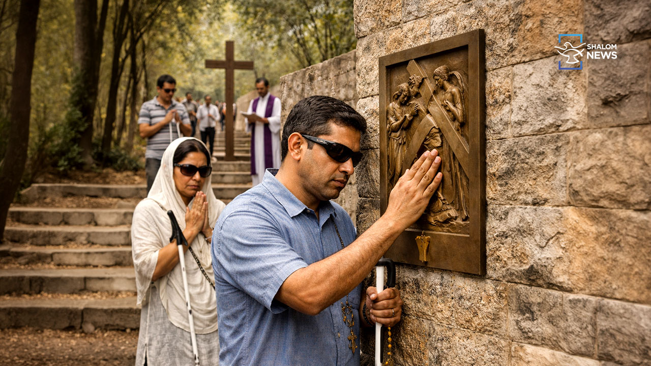 Stations of the Cross for visually impaired accessible prayer