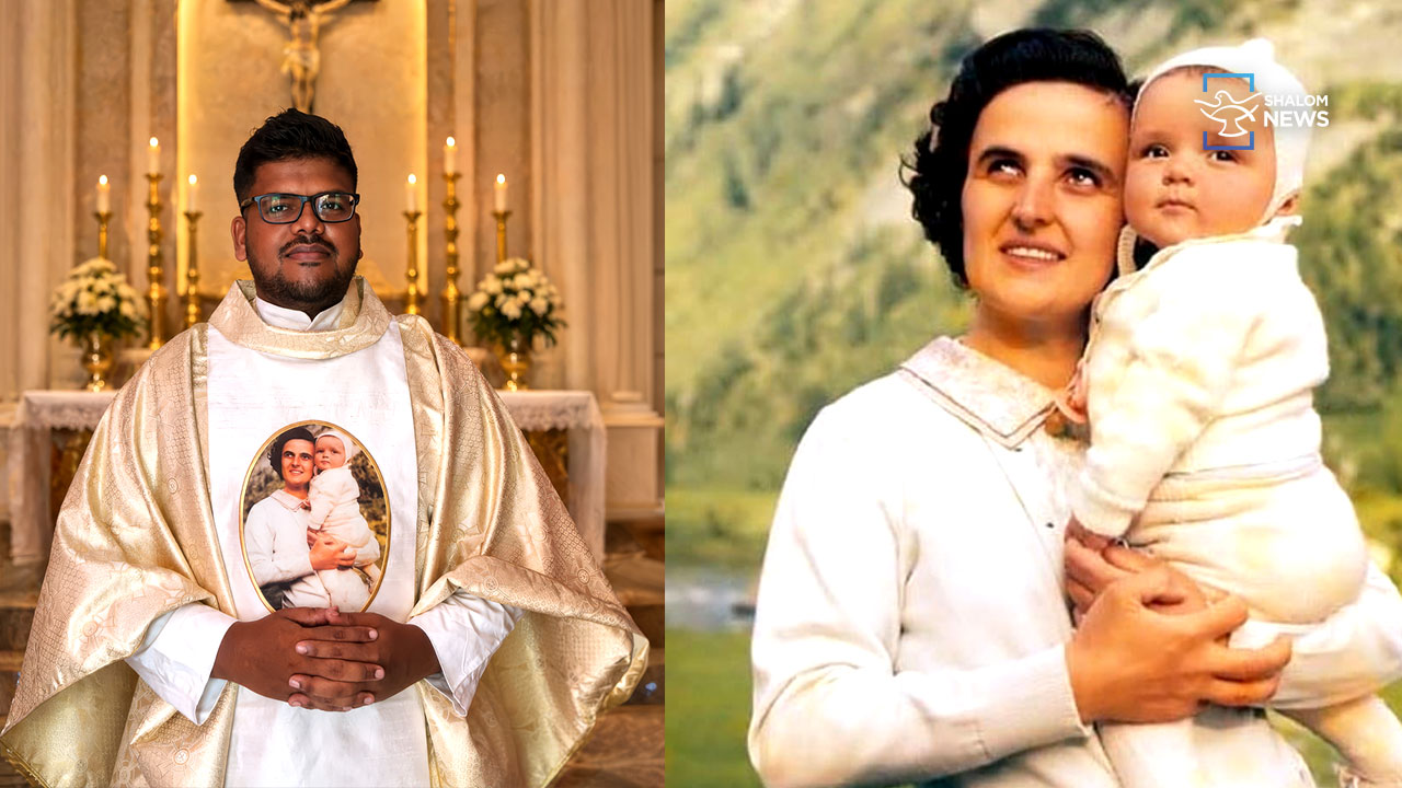 Saint Gianna wedding dress Malayalam priest vestment story