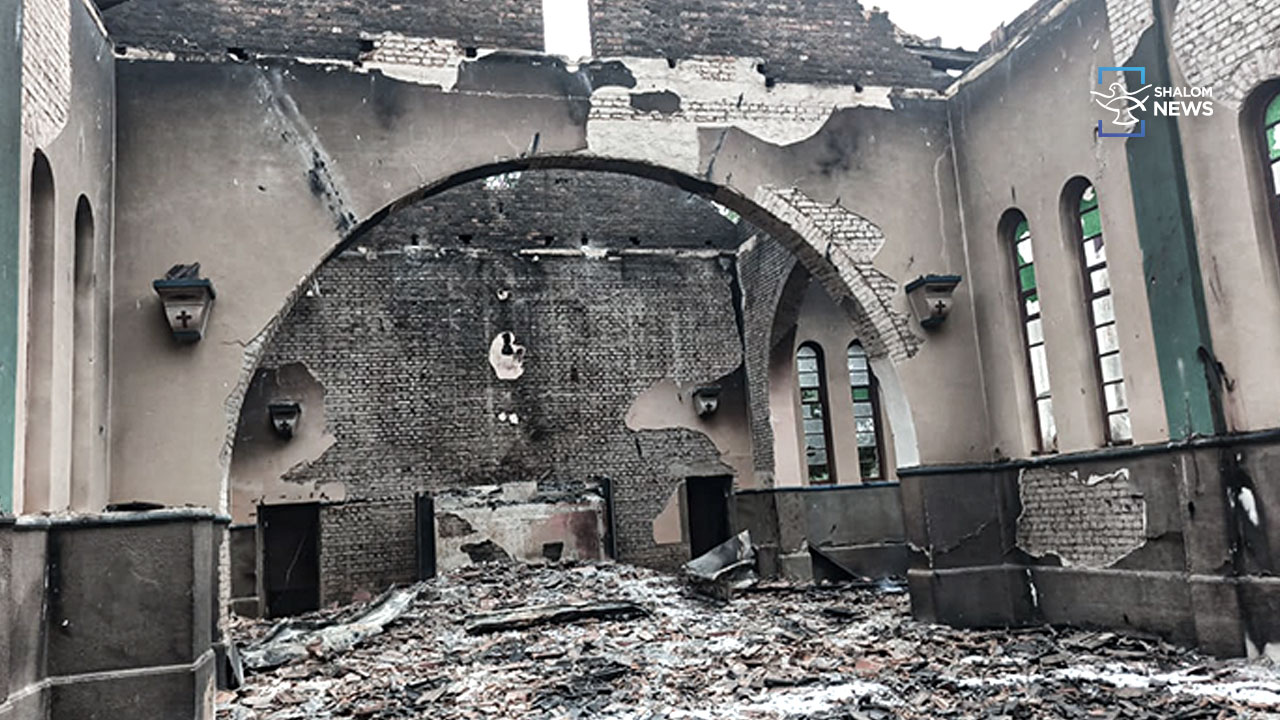 Mozambique terrorist attack Catholic church burned historic church