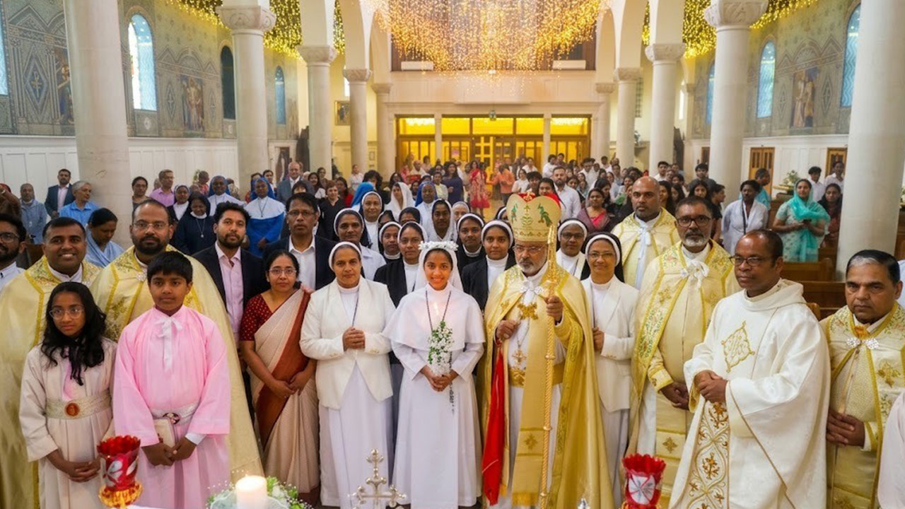 Sr Christy Maria first nun from Great Britain Diocese