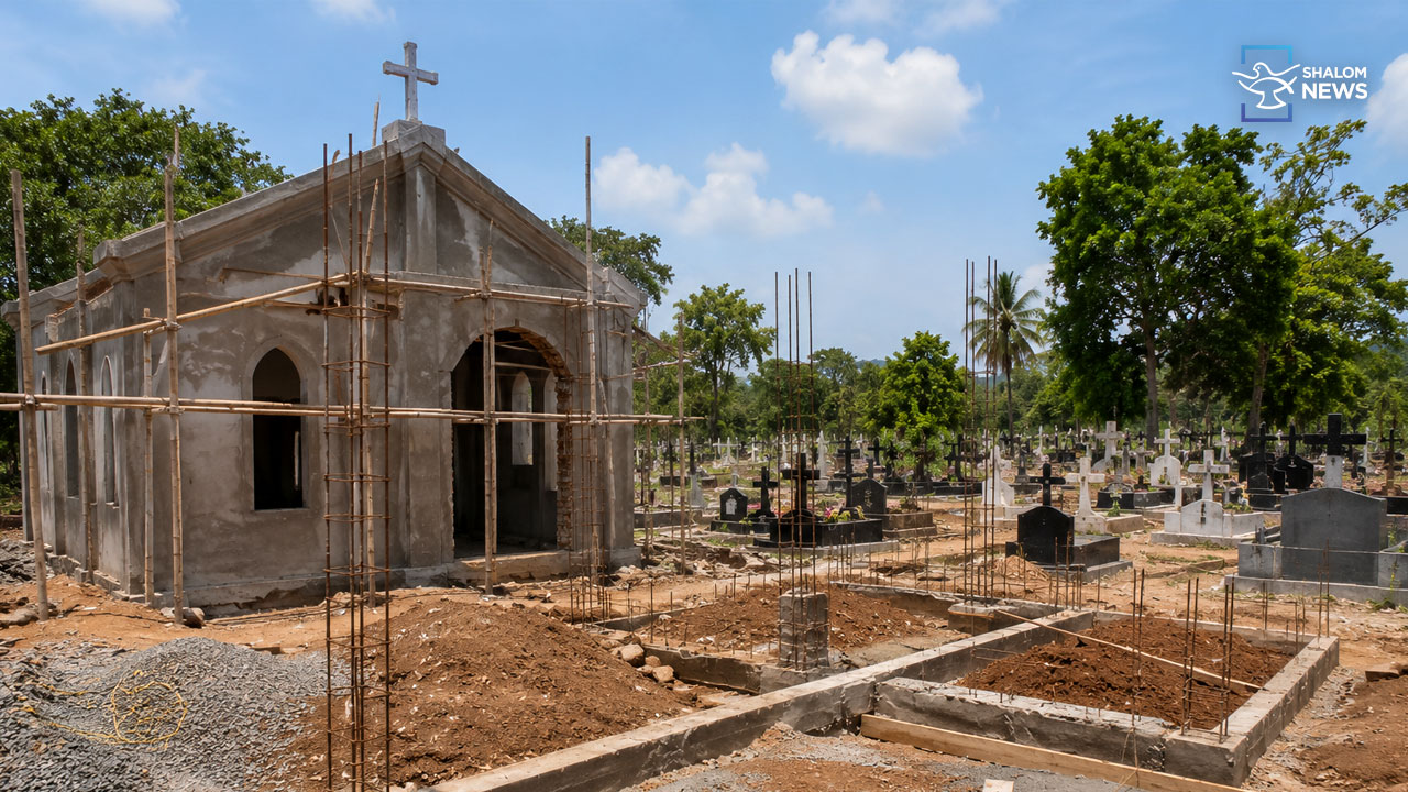 Chapel and cemetery demolition protest
